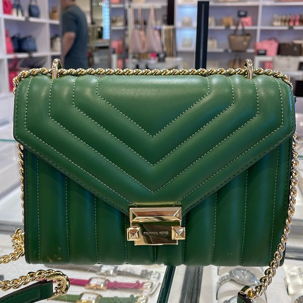 Michael Kors Whitney Medium Flap Chain Shoulder Bag
Fern Green
NWT